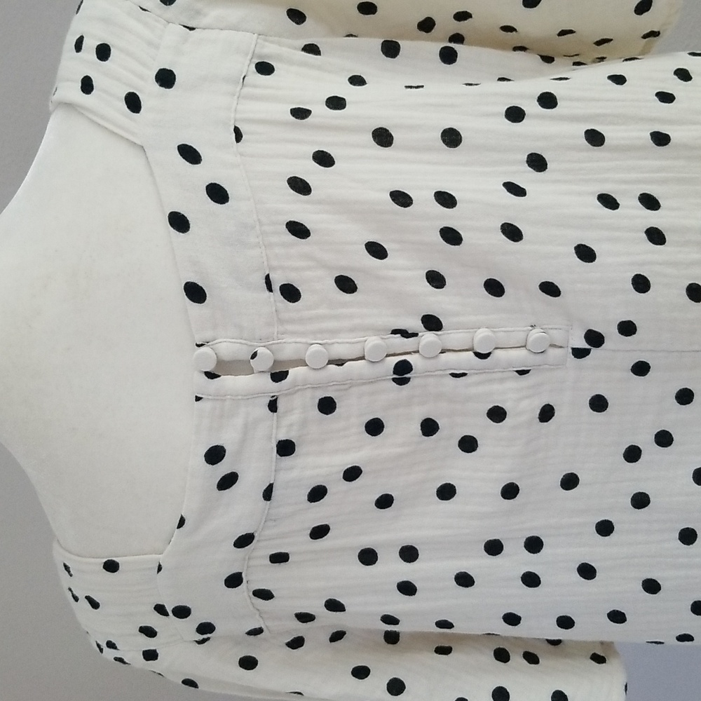 Madewell Harlow Polka Dot Lightspun Gauze (M) - Picture 4 of 7